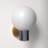 Drake 1-Light Metal and Glass Armed Sconce