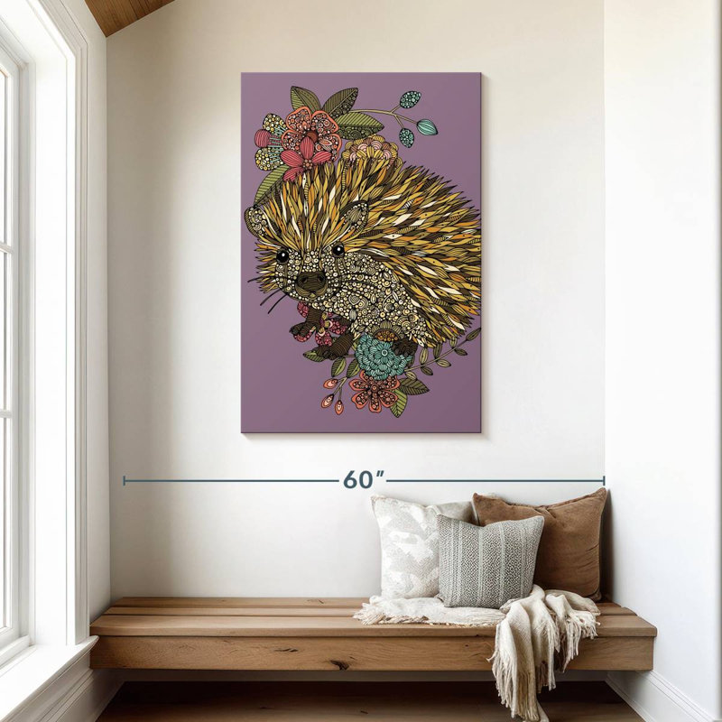 Brampt The Cute Hedgehog, 45" H x 30" W