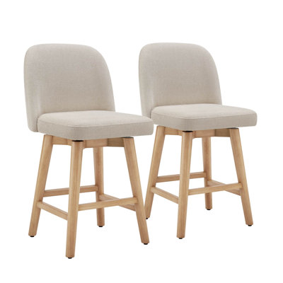 Tabouret de comptoir pivotant Becki Owens for Joss & Main (ensemble de 2)