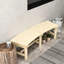 Chaise d'extérieur - Fauteuil inclinable zéro gravité avec plateforme verrouillable en bois semi-circulaire, naturel pour pelouse, cour