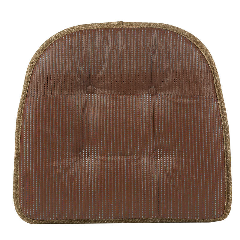 Coussins de salle à manger et de cuisine antidérapants de 16 po x 15 po x 2 po, ensemble de 6, Or