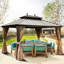 Pavillon de jardin permanent en aluminium-88549360
