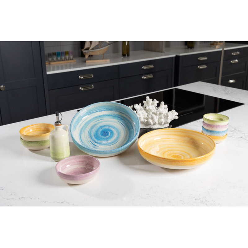 Baris Pastel Beach - Shallow Bowl, Orange