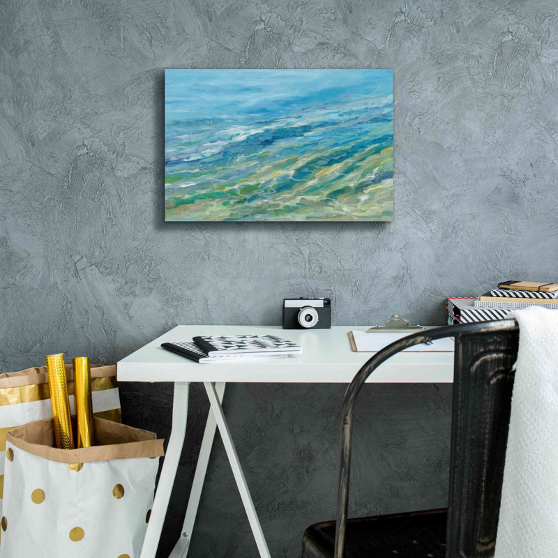 «Seabed» par Silvia Vassileva, art mural sur toile, H 12 po x l 18 po x P 0,75 po