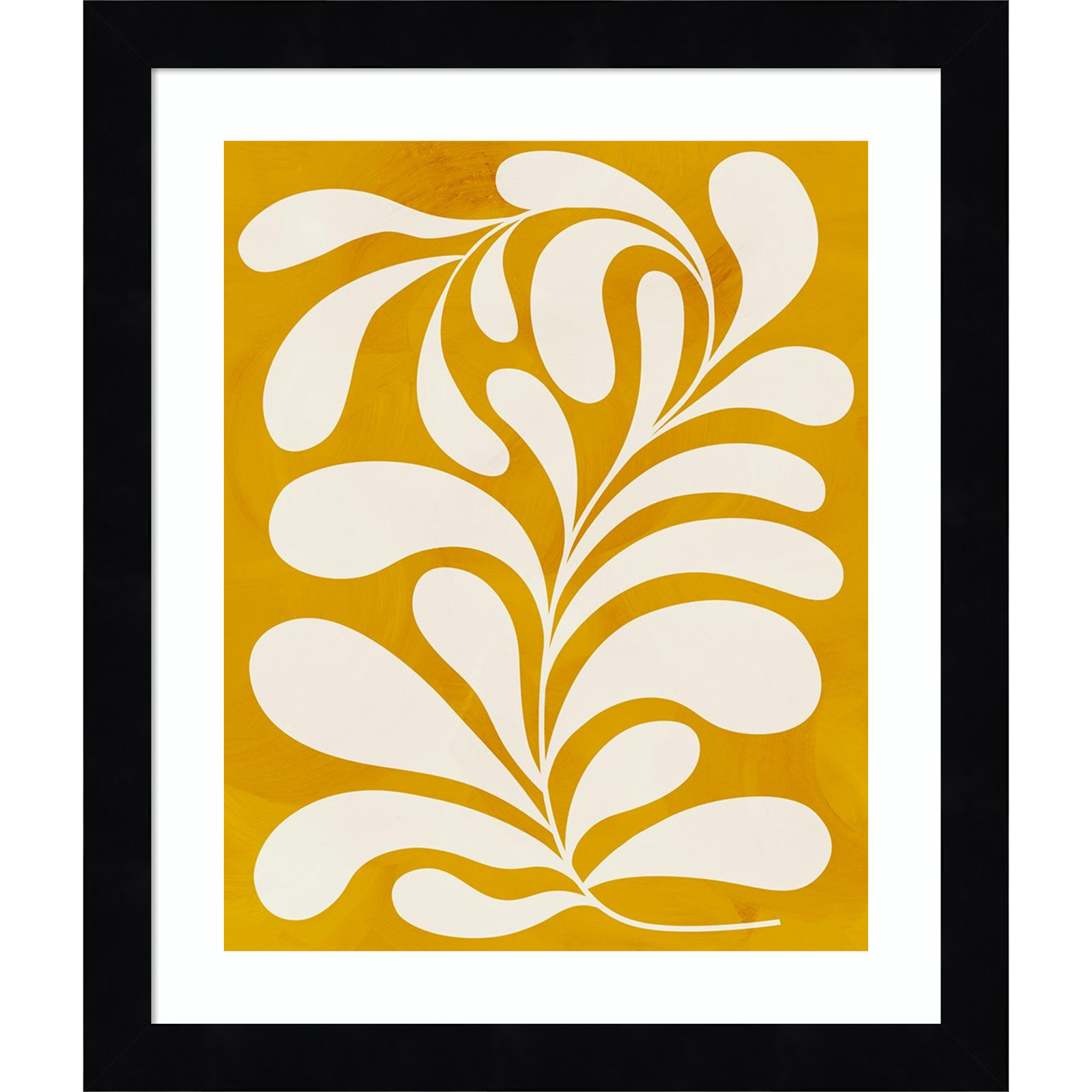 Goldenrod I by Grace Popp, Black, 13" H x 11" W x 1" D