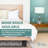 Home Intuition Heavy Duty Adjustable Bed Risers Furniture Riser 3, 5 or 8-Inch, 4 Pack (Black W/USB)-76760732