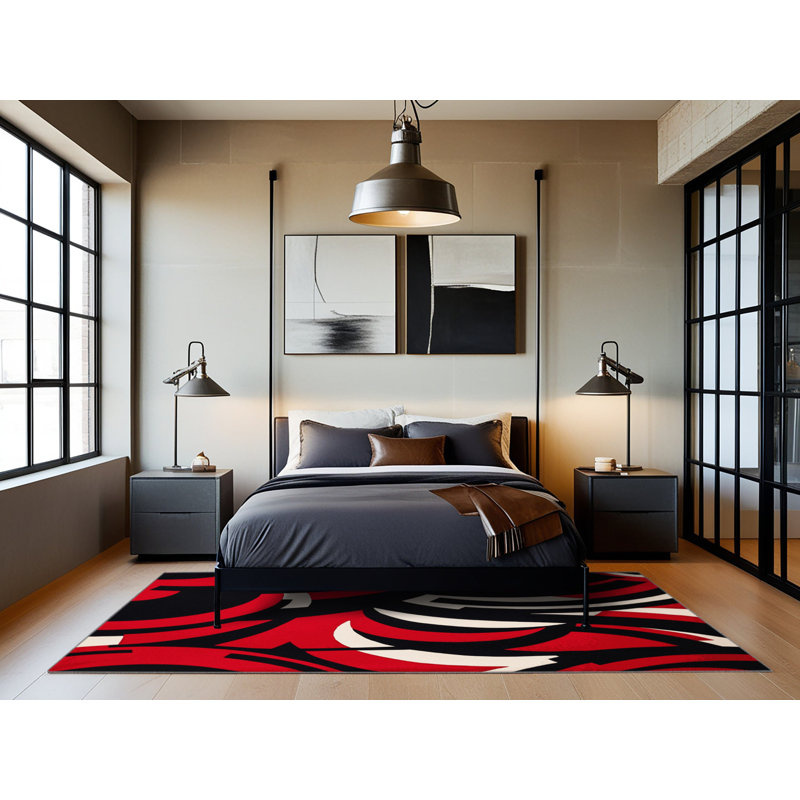 Tapis Ember Tide, Rectangulaire 2 pi x 3 pi