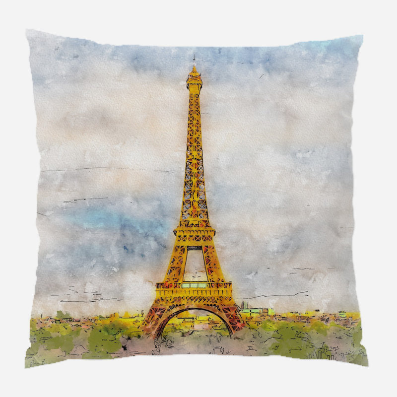 Coussin paris Tejal, Microsuède, Intérieur