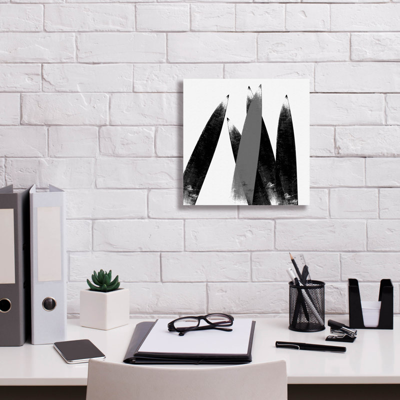 «Sharp Edges» par Erin Clark, art mural sur toile, H 12 po x l 12 po x P 0,75 po