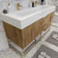 Glasgow 59'' Double Bathroom Vanity with Acrylic Top-486559237