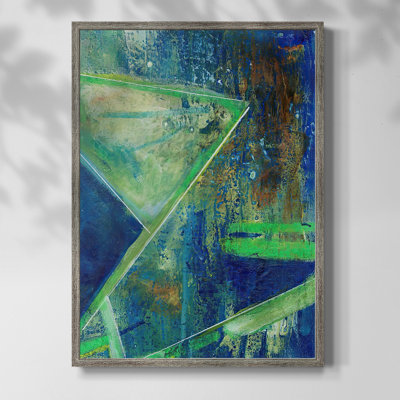 GeometricInCoolVII Framed Print - Solid Wood