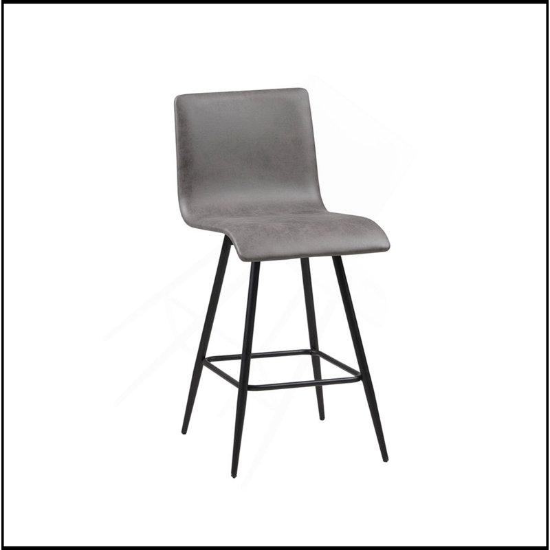 Tabouret de comptoir pivotant en similicuir