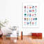 Nautical Alphabet - impression d'art graphique-52838531-52838532-52838545