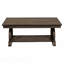 Table basse classique et traditionnelle avec tablette à fond en chêne foncé