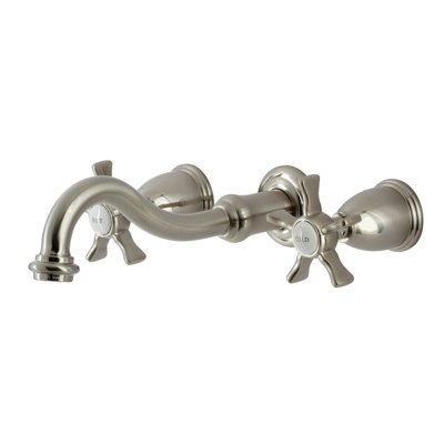 Robinet de salle de bain mural 3 trous Kingston Brass Hamilton