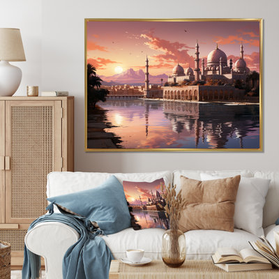 «Mosquée de l'islam à l'aube I», reproduction sur toile