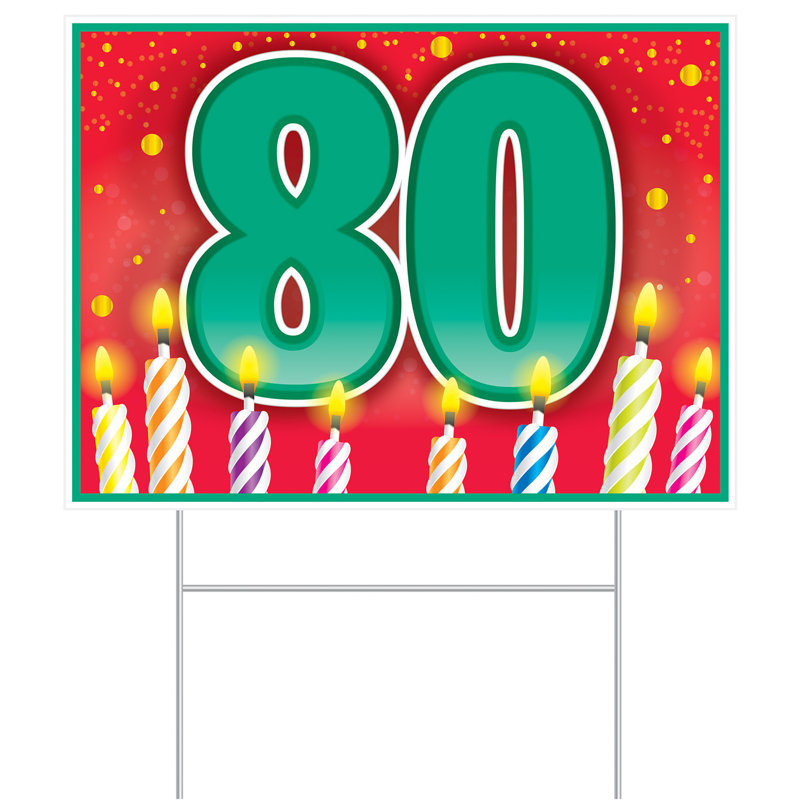 Enseigne en plastique «80»