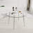 36-Inch Round Tempered Glass Dining Table for 2-4 Space-Saving Small Kitchen Table with Heavy-Duty Metal Legs for Dining Room, Apartment-1643294309-1634712186