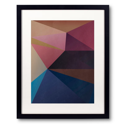 Interconnected Triangles 2 Print by Angel Estevez