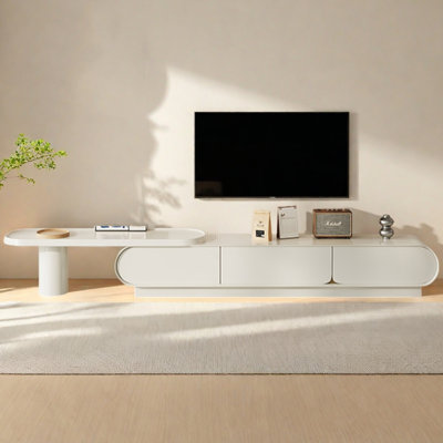 Meuble télé en bois massif extensible