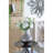 D9x10" Glass Silver Vase