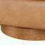 Chaise pivotante demi-tonneau en similicuir Maisy