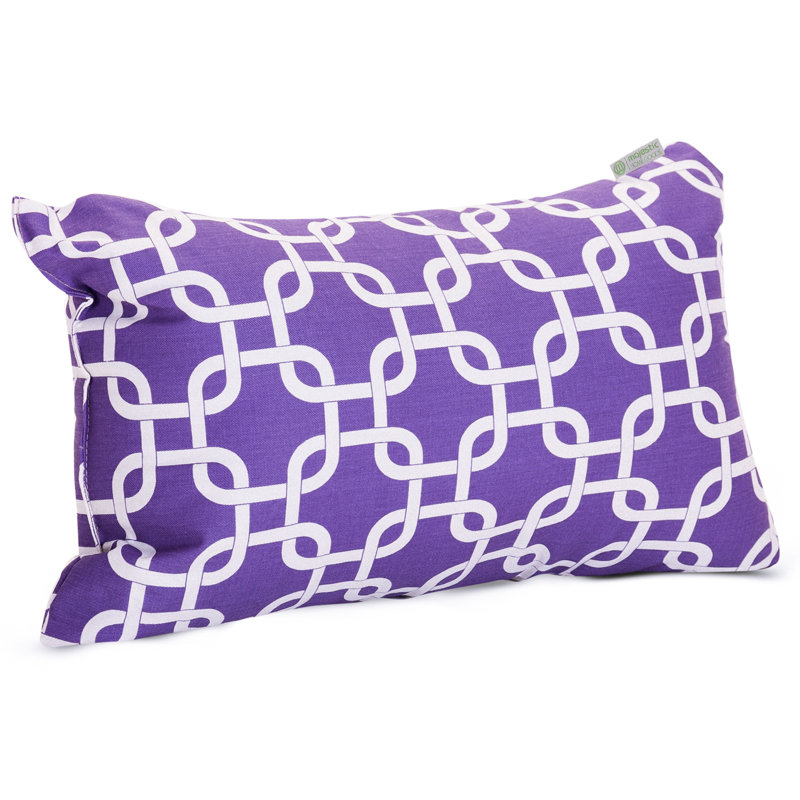Links Rectangular Throw Pillow, Purple
