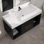 Meuble-lavabo mural moderne 39,4 po avec lavabo et armoire de salle de bain Modern-946109687