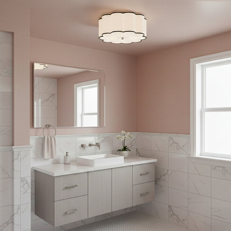 Axis 4 - Light Semi Flush Mount, Blackened Antique Nickel