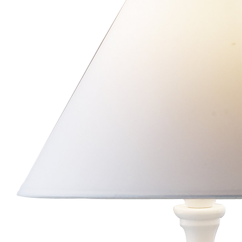 Boswell Wood Table Lamp, White