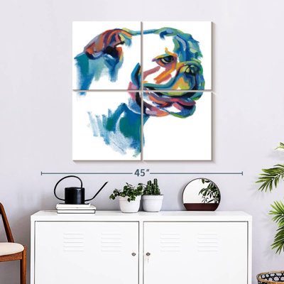 Peinture de bouledogue Brampt