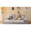 Canapé modulaire confortable en velours côtelé 108 po pour le salon, sans assemblage requis-130937254