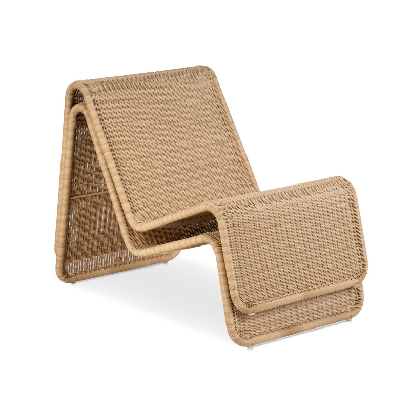 Wave Stackable Lounge Chair, Natural - Set Of 2