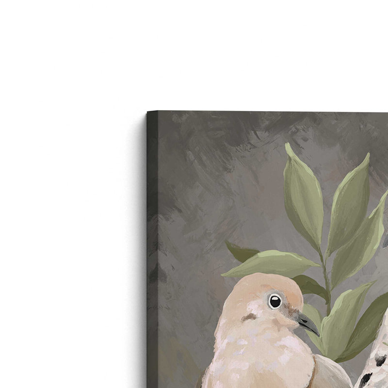 «Dove pair» par Cat Thurman Designs, reproduction d'art, Toile non encadrée, L 12 po x H 16 po, Ne s’applique pas