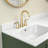 60" Solid Surface Backsplash In White