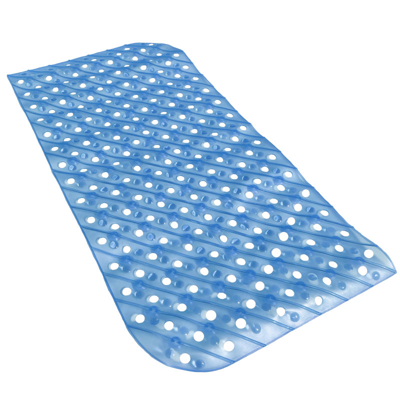 Tapis de douche à pois Aariketh, Bleu