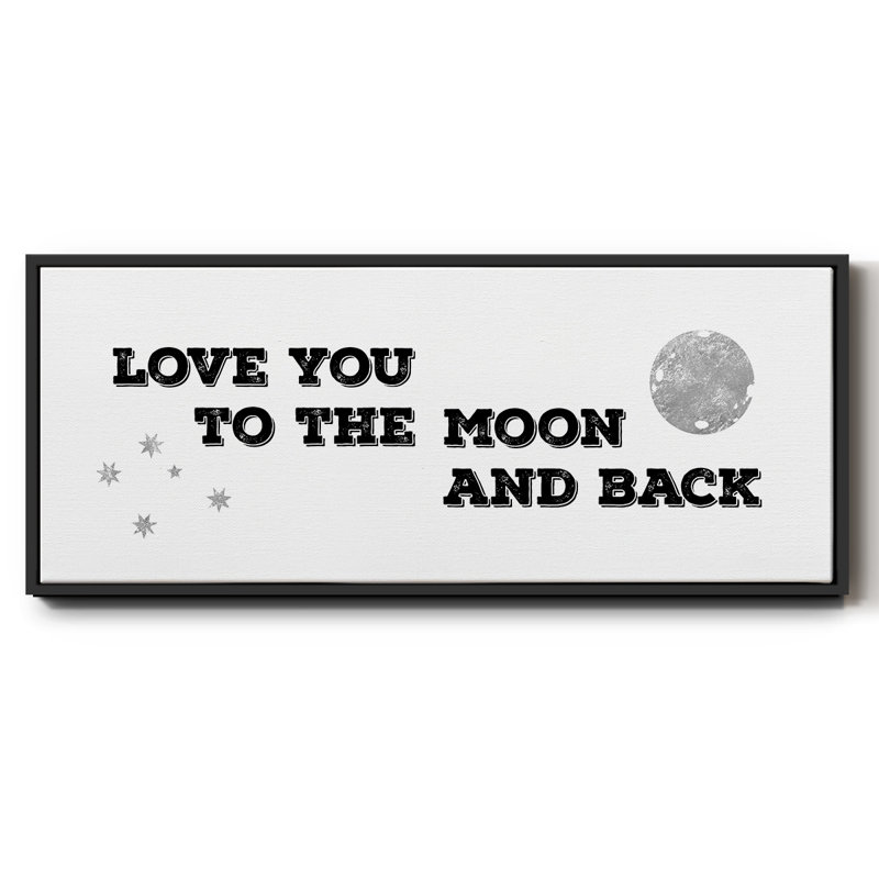 To the Moon and Back- Framed Canvas