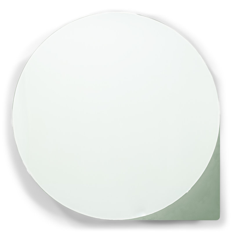 Spinder X BUDDE Steel Mirror, 55 cm H x 55 cm W, Green