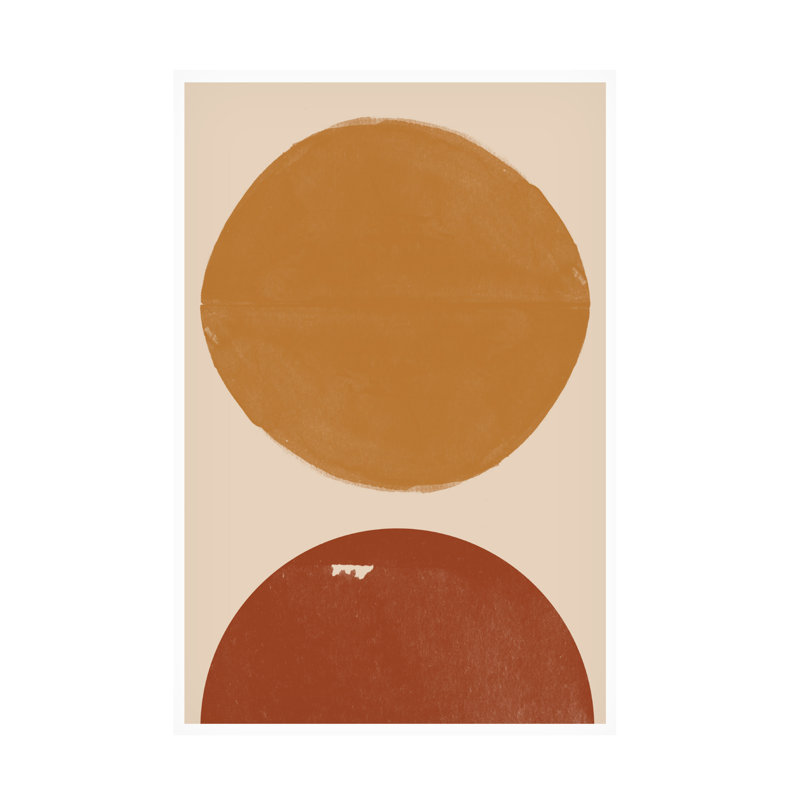 «Modern & Contemporary Burn Orange Composition», reproduction sur toile, H 24 po x l 16 po x P 2 po