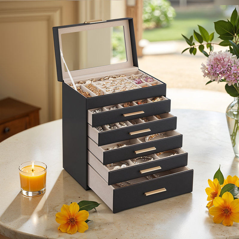 Jewellery Box +, Black and Gold