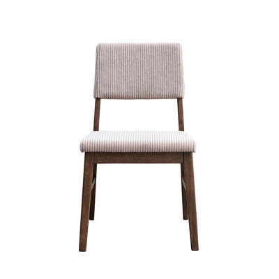 Chaise d'appoint en velours côtelé et finition Seda