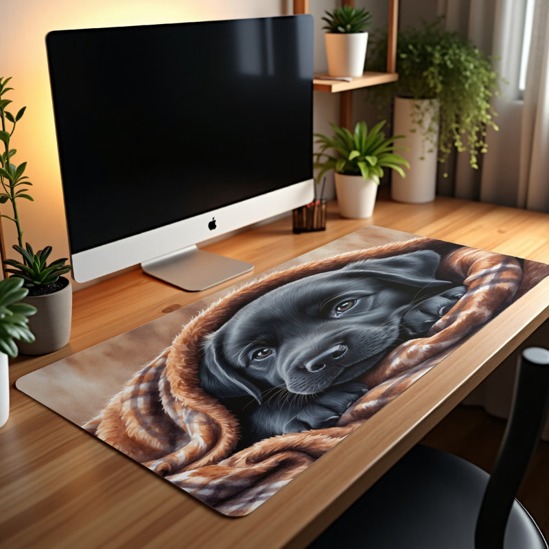Polyester Desk Pad, 31.5x15.5