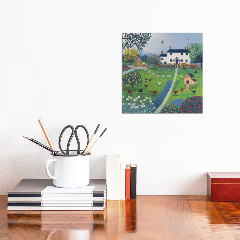 The Hen House - Wrapped Canvas Print, 30.48 cm H x 30.48 cm W