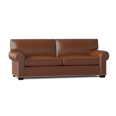 Cancun " Cotton and Faux Leather Sofa
