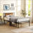 Twin XL Steel Metal Platform Bed Frame, 10.8" Underbed Storage Clearance, Heavy Duty Noise-Free Slat Support No Box Spring Required