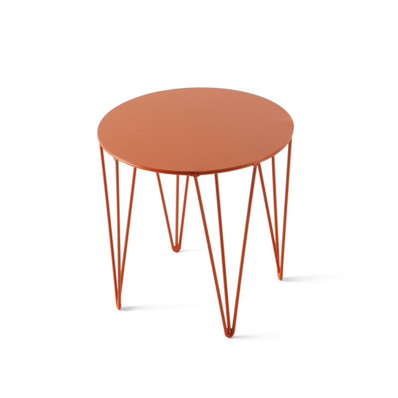 Tannum End Table, 30 cm D x 30 cm H, Orange