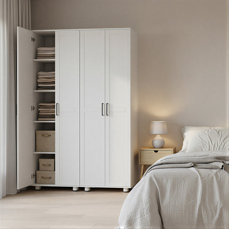 75" Extra Tall Modern Minimalist 2-Door Storage Pantry  Cabinet with Adjustable Shelves (2pcs), 2