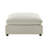 Cassandra Beige Fabric 40 In. Square Ottoman