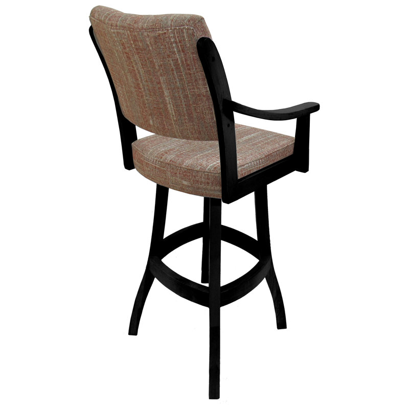 Tabouret pivotant Adaly, Brown/Black, Très grand (siège d'une hauteur de 34 po)