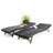 Ragena 76'' Long Reclining 2 Single Chaise - Black